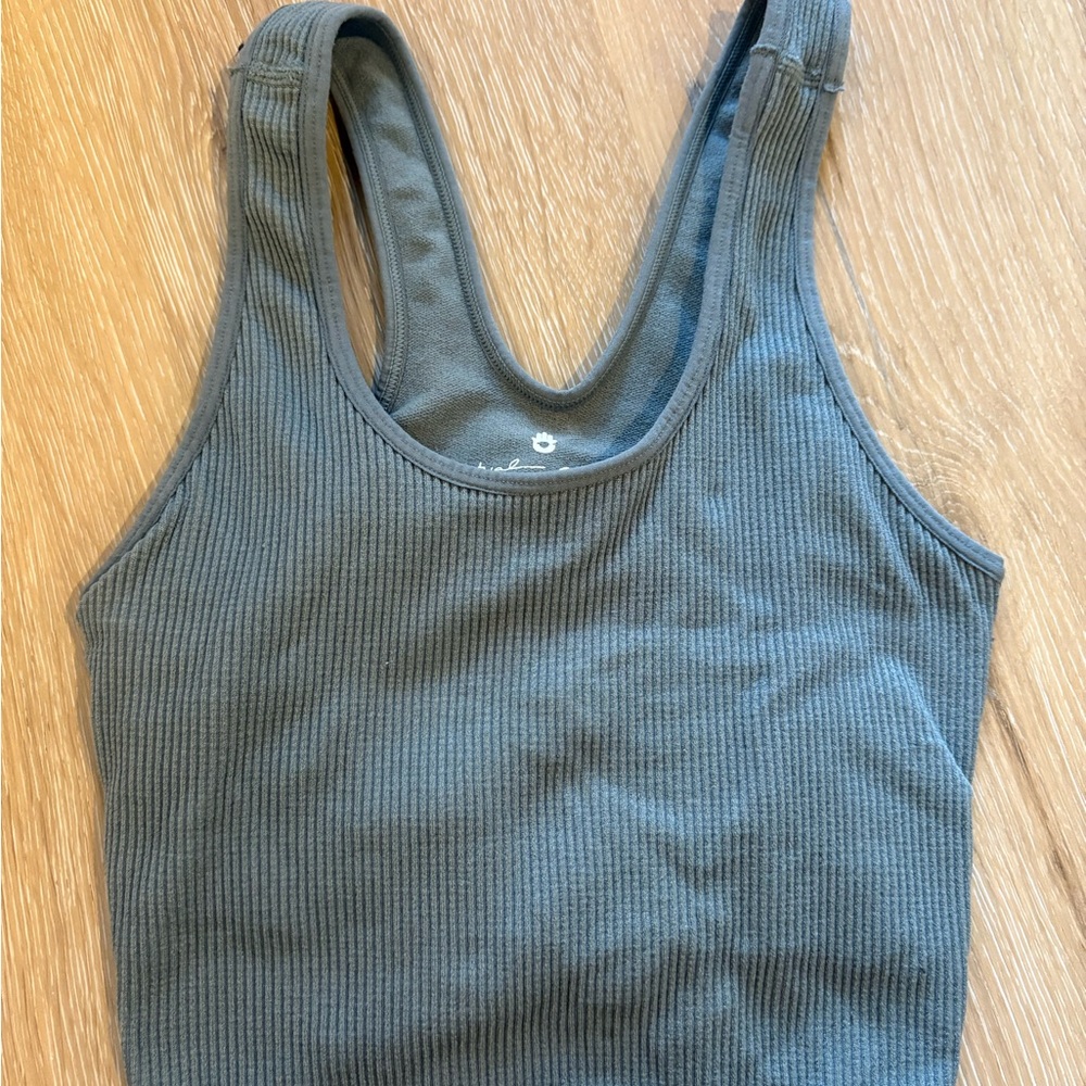 Spiritual Gangster Charcoal Ribbed Tank